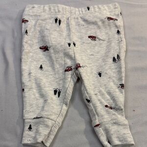 Carter's - Cozy Baby Pants with Car Print/holiday design